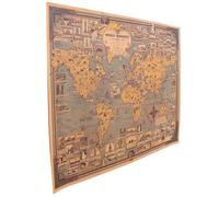 Xeju Vintage Kraft Paper Poster World Map Great Building Sticker Art Craft Map Decor