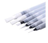 Xeme 6pcs/Set Stylo D'encre Rechargeable Pilote De Brosse À Eau Pour La Calligraphie De Peinture Aquarelle
