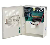 Xenocam Unité d'alimentation régulée à 9 canaux 9 voies 12 V 10 A CC avec batterie de secours pour alarmes antivol caméras de vidéosurveillance Contrôle d'accès PTZ