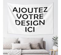 Xenorith Poster Personnalisé, Tapisserie Toile de Fond Choisissez votre Image et Texte tenture pour Mariage, Maison, Cadeau Commémoratif banniere personnalisable 229cmx152cm