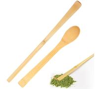 XENQITO 2 Pièces Cuillères À Café, Cuillères À Café En Bois, Bâtonnets À Mélanger Le Matcha, Cuillere Matcha, Accessoires À Thé, Ustensiles Pour Boire Du Thé, Ustensiles De Cuisine