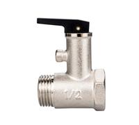 Xevinas Vanne de sécurité 1/2" DN15 Soupape de surpression pour chaudière d'eau - Valve de pression - Valve de soupape de décharge pour chauffe-eau (A)
