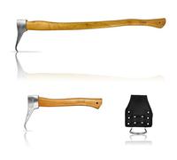 Xforst Sappie à Main - Set 2 pièces avec Support de Ceinture, Sapie Longue 70 cm + Sapie Courte 38 cm, Outil forestier forgé en Acier Carbone, Manche Hickory - X-P500L & X-P50BX