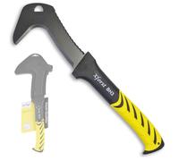 Xforst X-BH3 Faux Faucille de Jardin avec Lame de Scie et Manche en Fibre de Verre - Inclus Étui de Protection - Ultra Légère - Longueur Totale 37 cm