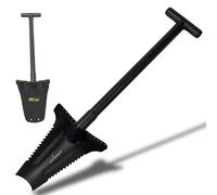 Xforst X-SZ1 Bêche en Acier au Carbone - 70 cm, 1,36 kg, Lame Trapezoïdale avec Bord Tranchant, Idéale pour Le Jardinage, l'Élimination des Racines, Détecteur de Métaux/Bord de Repose-Pied Renforcé