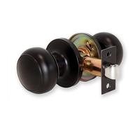XFORT Bello - Poignée de Porte Noire Mate - Béquille Double pour Porte intérieure en Bois - Kit Complet avec Pêne Tubulaire