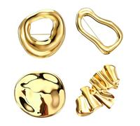 XFSRG 4 Pièces Broche Femme Forme Irrégulière Vêtement Géométrique Broche