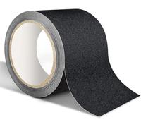 XFXIA Bande Antidérapante adhésive 10cm x 15m Ruban Adhésif Antidérapant Forte Adhésif, Bande Sécurité, Bande Antidérapante Adhésive pour Escaliers, Marches, Revêtements de Sol Noir