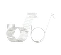 Xgdsnly 10 Embouts de Buse pour Mousse Expansive, Tubes de Rechange Transparents, Accessoires Portables, 1m