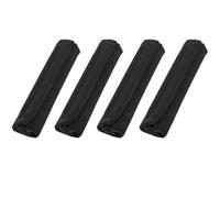 Xgdsnly 4 Pièces Protection Sangle avec Bande Auto-Agrippante Confortable Housse Sangle Masque Réutilisable Fourreau pour Repos, Noir
