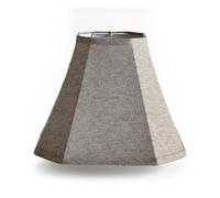 Xgdsnly Abat-Jour Carré Pliable Forme Conique Abat-Jour à Cadre Métal Rangement Facile, Gris, Lin Fin Carré KD 15x33x25