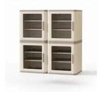 Xgdsnly Armoire de Rangement pour Enfants Armoire Commode Étagère Cube à Conception Modulaire avec Dessus Plat pour Livres et, Style to 1