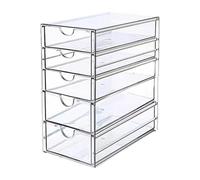 Xgdsnly Boîte de Rangement Jouets Voitures Coffret Vitrine Présentoir Transparent Antipoussière Exposition Maquettes Facile à Poser pour Déco Salon Chambre Bo, Cinq Couches