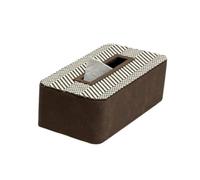 Xgdsnly Boîte Rangement avec Bouton En Bois Rectangulaire Boîte à Mouchoirs Élégant Organisateur pour Bureau, 24.5 11.5 7.5cm, Série Rayures Crépuscule · Petite Boîte Décorative À Coins Arrondis