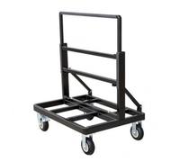 Xgdsnly Chariot de Transport Pliable Diable à Panneaux Chariot à Vitres Chariot de Manutention Plateau de Base Acier et Caoutchouc Châssis Repliable Contrôle