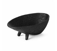Xgdsnly Coupe à Fruits sur Pied Décoratif Présentoir à sserts Épuré Bol Service pour Table Basse, Noir