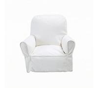 Xgdsnly Fauteuil Rembourré Enfant Facile à Nettoyer Fauteuil Enfant Accoudoirs Arrondis Mini Canapé Confortable pour Salle Jeux, Blanc Cassé