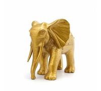 Xgdsnly Figurine D'éléphant En Laiton Ornemental Statuette d’éléphant Fétiche pour Salon, Entrée, Bureau, 24cm X 13cm X 18cm, Éléphant À Motif JY Absorbant L Eau 1 Pied Trompe Droite