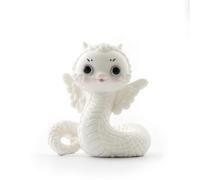 Xgdsnly Figurine Serpent Unique Figurine avec Ailes Créative Statuette Décorative pour Étagère, Red
