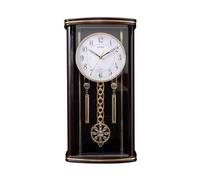 Xgdsnly Horloge à Pendule Bordure Dorée Horloge Murale Silencieuse Cadran Objet Décoratif Blanc Déco