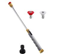 Xgdsnly Lance Nettoyage Haute Pression Robuste Lance Haute Pression Ergonomique Arroseur pour Particuliers, Jardiniers, Terrasse, Gris