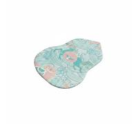 Xgdsnly Plateau Décoratif Plateau Bois Plateau Thé Plateau Support avec Tapis Brocart pour Absorption et Base Antidérapante Résistant à la Chaleur Convenant à, Brocade Wave Mat L