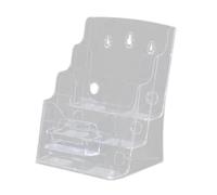 Xgdsnly Porte-brochures En Acrylique, Présentoir pour Cartes de Visite et Dépliants, à Poser sur Un Bureau Ou à Fixer Au Mur, Idéal pour Les Hôtels, Les Récep, A5 3 niveaux