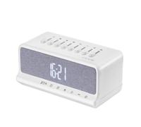 Xgdsnly Réveil Enceinte Bluetooth Portable Réveil avec Enceinte Bluetooth Lumineux Horloge pour Bureau
