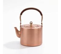 Xgdsnly Théière En Cuivre avec Filtre Traditionnelle Bouilloire En Cuivre Vintage Bouilloire à Thé avec Filtre Intégré pour Bureau, Moderne Minimaliste Uni
