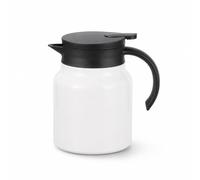 Xgdsnly Théière Isotherme Double Paroi Théière avec Infuseur En Acier Inoxydable Tisanière avec Infuseur pour Amateurs Thé, Bureau, Maison, Array, Blanc, 1000ml