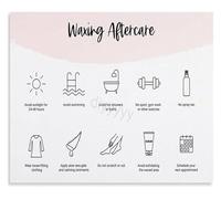 XGINERFEX Home Beauty Station Art Hair Removal Aftercare Routine Canvas Poster For Bathroom Decor Or Salon Waiting Room Wall(Framed,16x24inch(40x60cm))