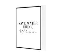 XGINERFEX Humor Wall Print, Gifts for Wine Lovers, Funny Saying Decor for Wine Cellar Tasting Room, Housewarming Party Gift Idea(Framed,08X12inch(20X30cm))