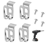 Xgvzs Lot de 4 crochets de ceinture Makita - En acier inoxydable - Pour ceinture Bda350, Bdf343h, Bdf451 et autres accessoires indispensables