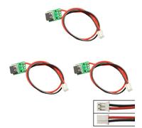 XH2.54 Adaptateur terminal type C avec module vert PH2.0 Option pour transmission fiable 3 pièces