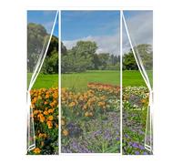 XHBJSH Moustiquaire Porte Magnétique 210x220cm Moustiquaire Aimantée Double Ouverture Latérale Moustiquaire Porte, Rideau Porte Anti Insectes Mouche Moustique, Fermeture Automatique