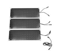 XHHBS Tapis de Fonte de Neige 3 pièces Tapis antidérapant en Caoutchouc Chauffant for l'hiver Escaliers, marches, Portes, allées, Voies d'accès à l'extérieur(10x30inch)