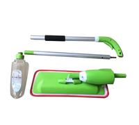 XIA-Balai Lave-Sol Vapeur Nettoyeur Rotation 360 degrés Chiffons en Microfibre Réutilisable Spray Mop Balai - Vert