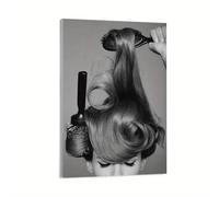 XIANGPEIFBH Décoration murale sur toile pour salon de coiffure : affiches artistiques, impressions de couleurs de boucles de cheveux, décoration de salon de coiffure 40x60cm(16x24inch) sans cadre