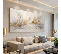 XIANGPEIFBH Grande toile abstraite moderne représentant des plumes, décoration murale sans cadre, tableau décoratif pour la maison 80x160cm/31x63in Sans cadre