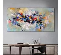 XIANGPEIFBH Tableau abstrait scandinave grand format, impression sur toile HD colorée, décoration pour chambre ou salon 50x100cm(20x39inch) sans cadre