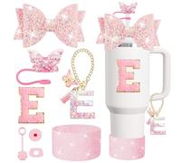 XIANGYUAN Stanley Lot de 8 accessoires de tasse pour gobelet Stanley de 887 ml, 1200 ml avec poignée, y compris paille, bouchon et coffre, bouchon anti-déversement, breloque de poignée, autocollant