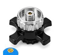 XIANJIA Adaptateur de cartouche de gaz compatible avec Campingaz CV Easy Clic vers valve à vis EN417, connexion hermétique, adaptateur de cartouches de valve pour réchaud de camping et extérieur