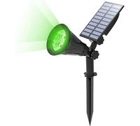 xiao 4 LED spot solaire 2 en 1 imperméable à l'eau lampe de sécurité arbre extérieur, Cour, Cour lumière solaire (Vert)