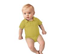 Xiaojiu Garçon Barboteuse Manches Courtes Nouveau-Né Garçon Vêtements Gentleman Col Purée Tissu Doux Printemps Été Bébé Fille Hauts Ensemble Casual(Tout-Petit, 18-24 Mois)