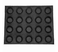 XIAOJUN Moule en Silicone Un 20 Trous Cake T Pizza Modèle Round Bread Hamburger Moule Anti-adhésif pour Plaque de cuisson