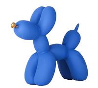 XIAOMAGG Sculpture créative de Chien en Ballon - Décoration d'intérieur Moderne - Décoration d'intérieur Tendance - Collection - Figurine pour Chambre à Coucher, Salon, Bureau, Bureau (Bleu + Bouche