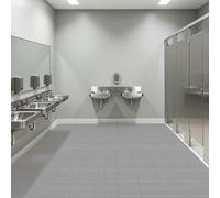 XIAOMEI Tapis de Drainage Antidérapant 150 x 110 cm Antidérapant Tapis de Sol Commercial Imperméable en Caoutchouc Peut Être Coupé pour Zone Humide, Piscine, Buanderie, Gris