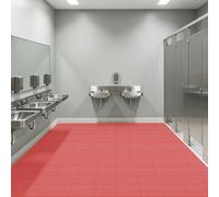 XIAOMEI Tapis de Drainage Antidérapant 150 x 110 cm Antidérapant Tapis de Sol Commercial Imperméable en Caoutchouc Peut Être Coupé pour Zone Humide, Piscine, Buanderie, Rouge