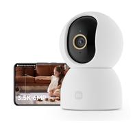 XIAOMI C500 Camera Interieur, 3,5K 6MP 360° Caméras de Surveillance, Alexa | Détection Personnes/Animaux, Suivi Auto, Couleurs Réelles En Faible Luminosité, Audio Bidirectionnel, Wi-Fi 6 2,4/5 GHz