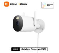 XIAOMI caméra extérieure AW300 IP66 2.4G Vision nocturne polychrome Full Hd conversation bidirectionnelle son lumière avertissement App 2K détection humanoïde